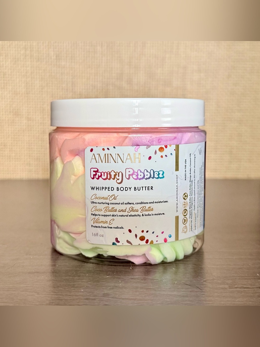 $48.00- Aminnah Full Pound of Fruity Pebblez Whipped Body Butter